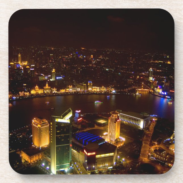 Shanghai China wunderbare Skyline mit modernen Untersetzer (Vorderseite)