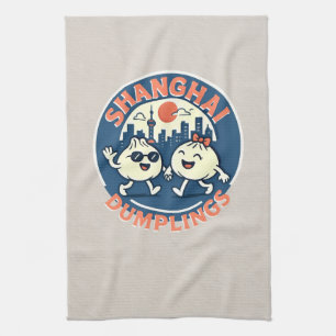 Shanghai Dumplings Niedlich Fun Design Geschirrtuch