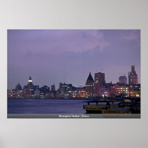 Shanghai Harbour, China Poster