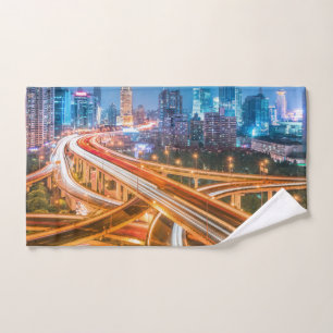 Shanghai Overpass Handtuch