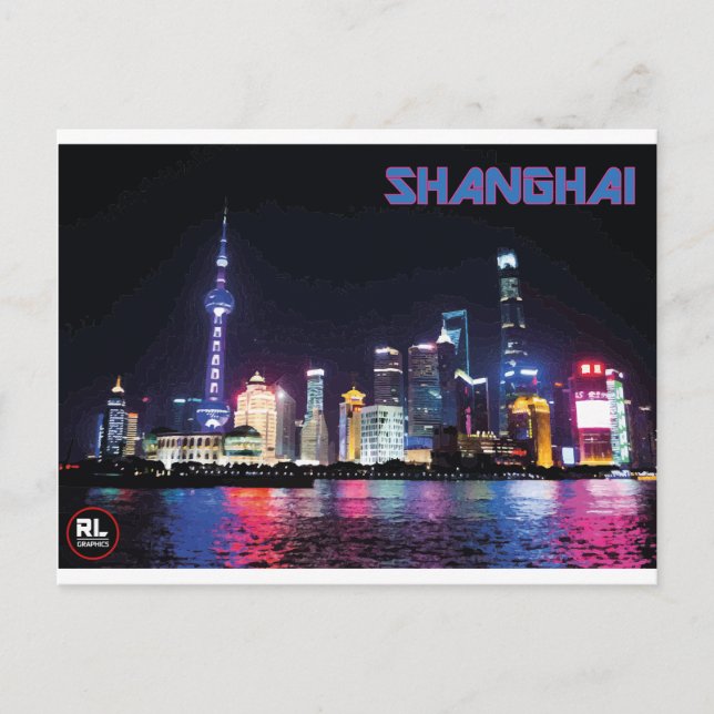 Shanghai Postcard Postkarte (Vorderseite)