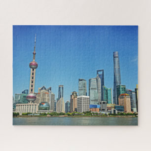 Shanghai-Skyline von der Promenade - 16x20 - 520 Puzzle