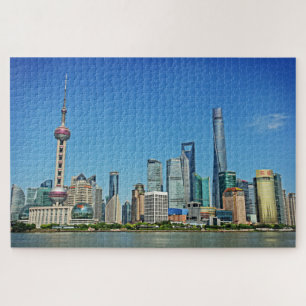 Shanghai-Skyline von der Promenade - 20x30 - 1014 Puzzle
