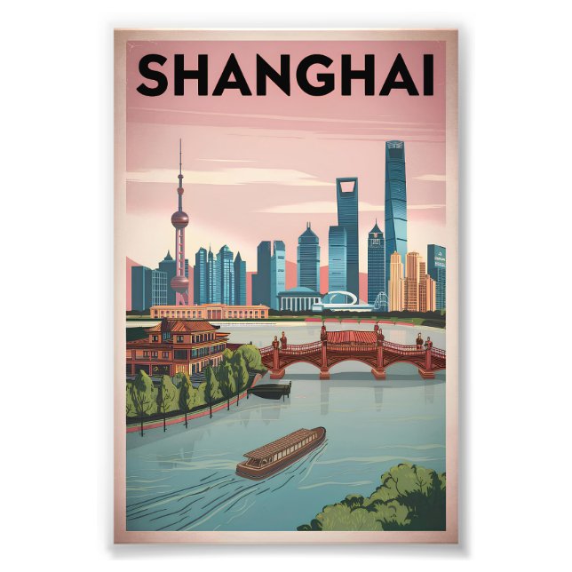 Shanghai Vintag Fotodruck (Vorne)
