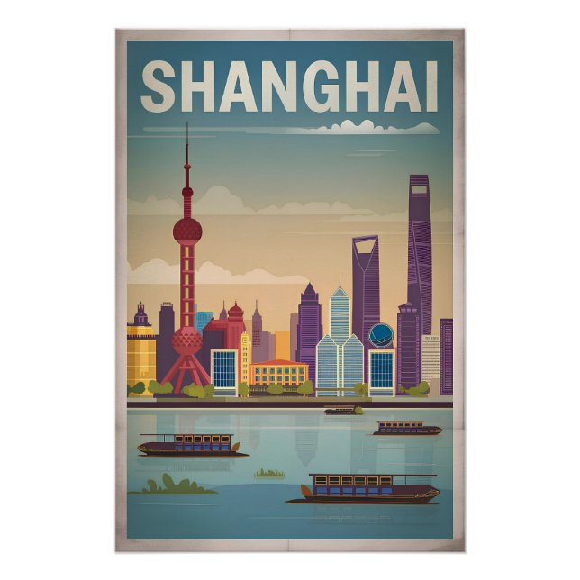 Shanghai Vintag Poster (Vorderseite)