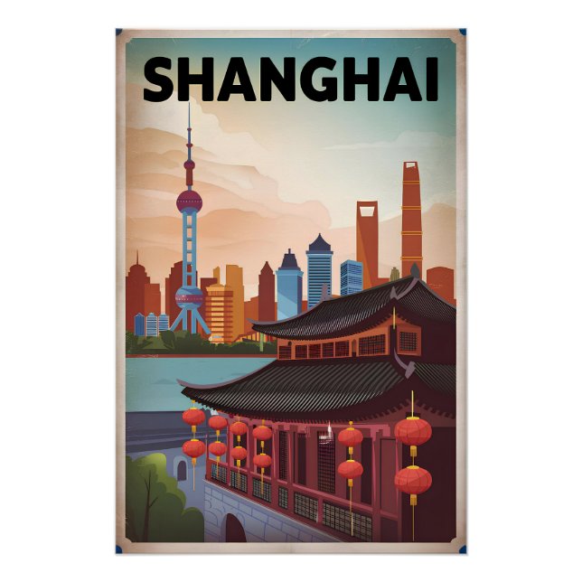 Shanghai Vintag Poster (Vorderseite)