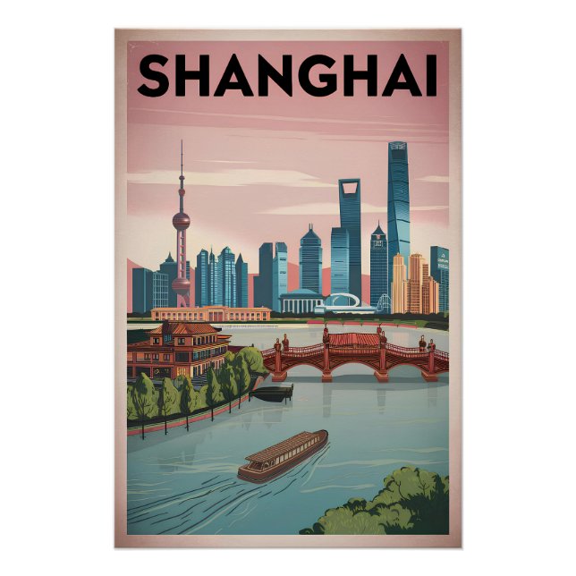 Shanghai Vintag Poster (Vorderseite)