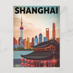 Shanghai Vintag Postkarte
