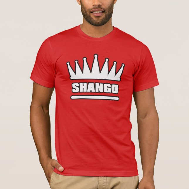 Shango-Name und Krone 01 T-Shirt (Vorderseite)