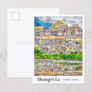 Shangri La Yunnan China Reisen Postkarte