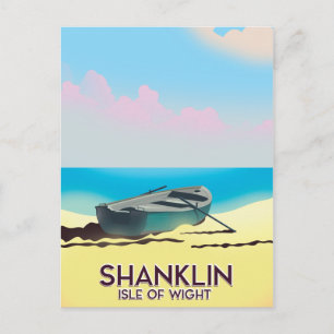 Shanklin, Isle of Wight Vintage Reiseplakat Postkarte