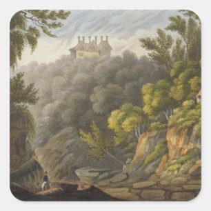 Shanklin Rippenstück, 'von der Insel von Wight Quadratischer Aufkleber