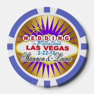 Shannon2 lila Hochzeit Vegas Poker Chip