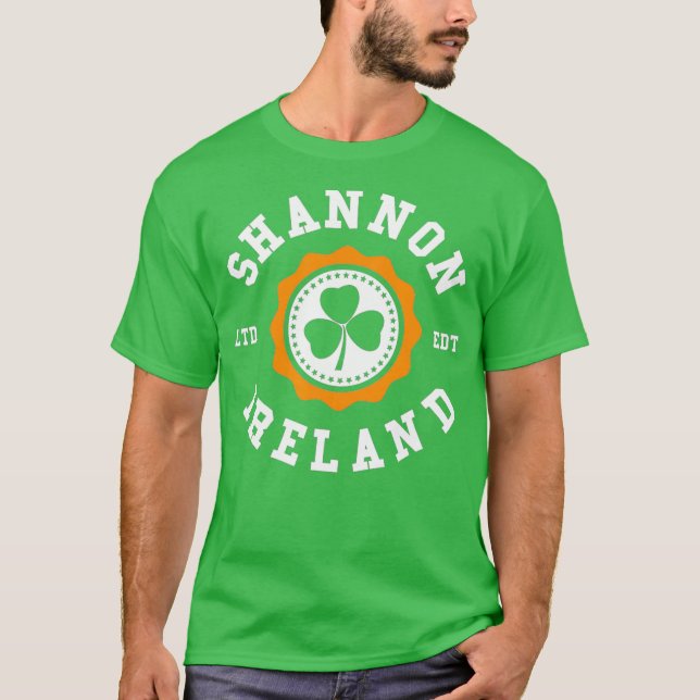 SHANNON Ireland Kleeblatt Irish Pride T-Shirt (Vorderseite)