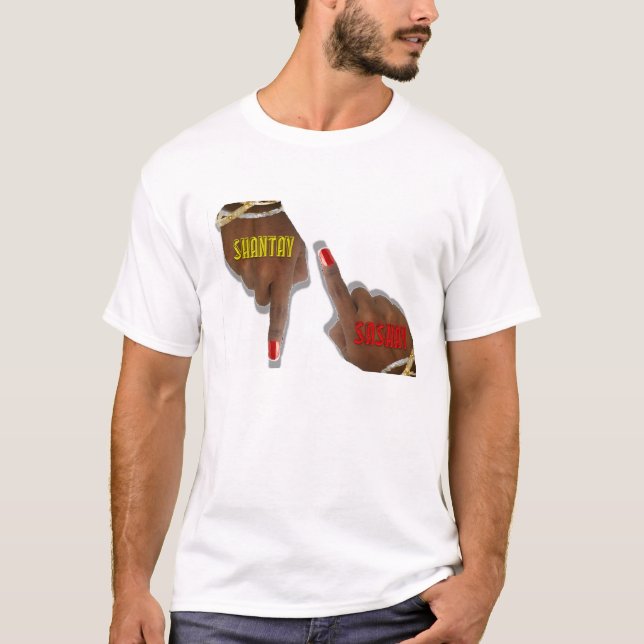 Shantay, das Sie wegfinger-Punkte bleibe, Sashay T-Shirt (Vorderseite)