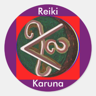 Shanti = Frieden Runder Aufkleber