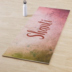 "Shanti" Hindi für den Frieden Yogamatte