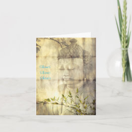 Shanti (Peace) Buddha Yoga Meditation Mitteilungsk Karte