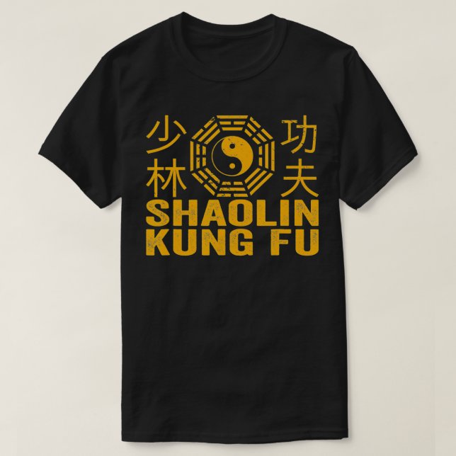 Shaolin Kung Fu Martial Arts Kung Fu T-Shirt (Design vorne)