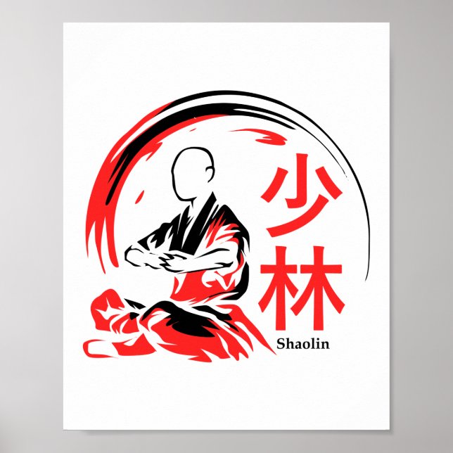 Shaolin Martial Arts Kung Fu Poster (Vorne)