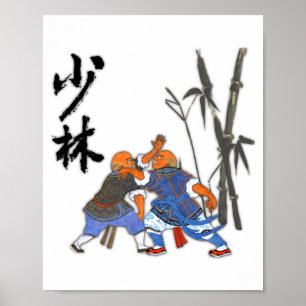 Shaolin Mönch T-Shirt Poster