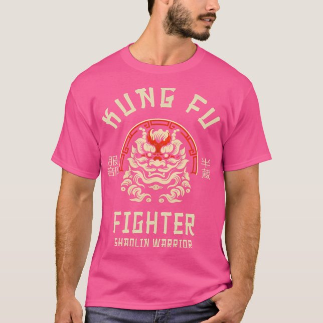 Shaolin Warrior Kung Fu Fighter T-Shirt (Vorderseite)