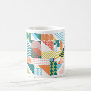 Shape World Pattern Kaffeetasse
