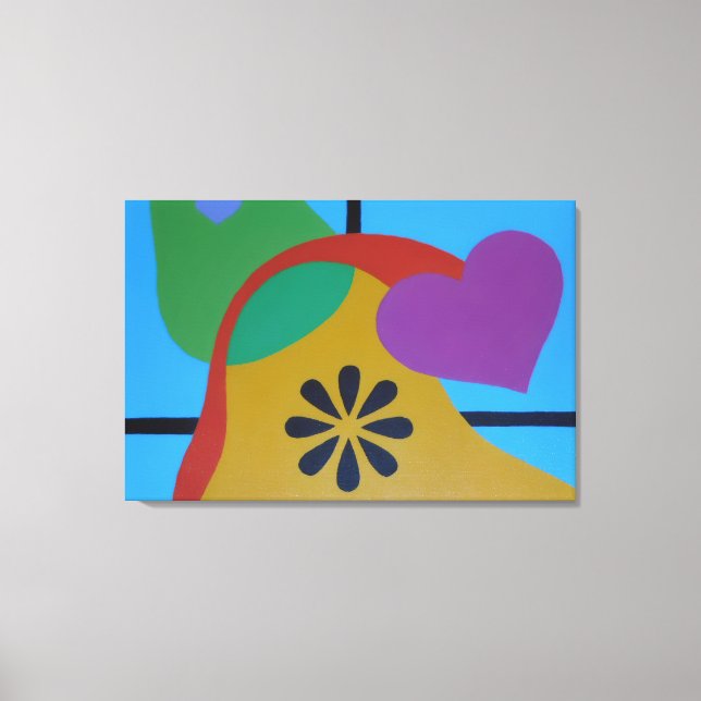 Shapes of Colorful Joy Canvas Print Leinwanddruck (Vorderseite)