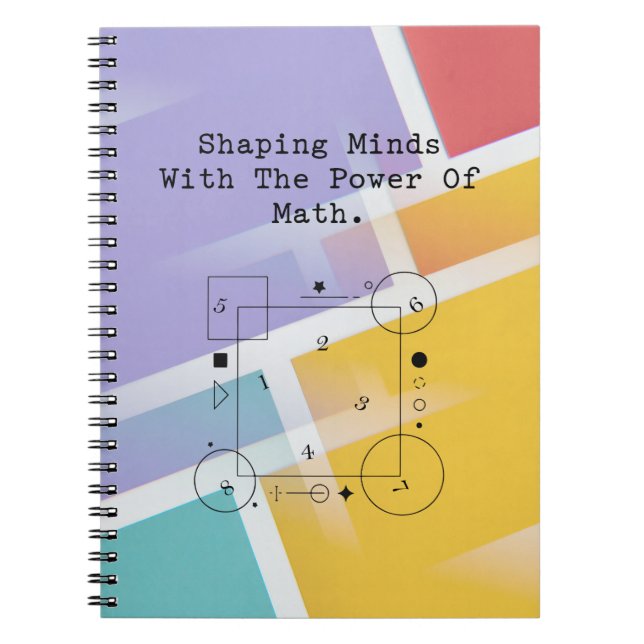 Shaping Minds Math Power | Inspiring Education Notizblock (Vorderseite)