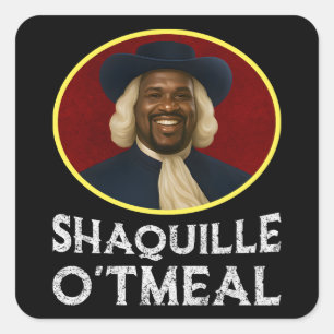 Shaquille Oatfood Funny Meme Quadratischer Aufkleber