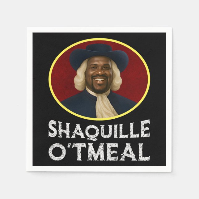 Shaquille Oatfood Funny Meme Serviette (Vorderseite)