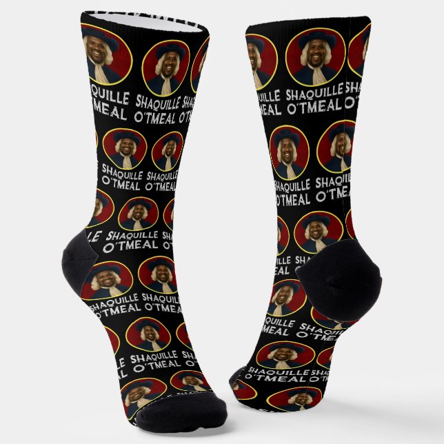 Shaquille Oatfood Funny Meme Socken (Gewinkelt)