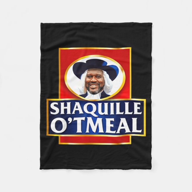 Shaquille Oatmeal Funny Meme  Fleecedecke (Vorderseite)
