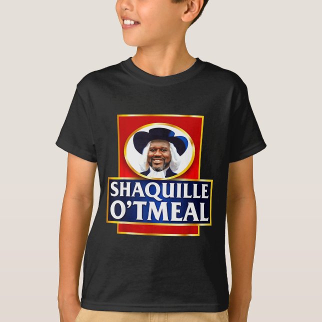Shaquille Oatmeal Funny Meme  T-Shirt (Vorderseite)