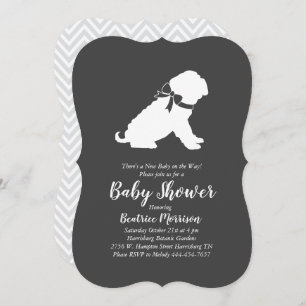 Shar-Pei Dog Baby Shower Gender Neutral Einladung