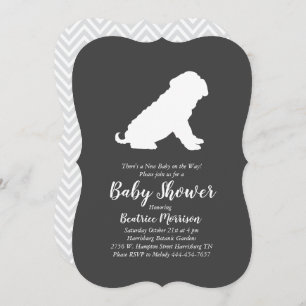 Shar-Pei Dog Baby Shower Gender Neutral Einladung