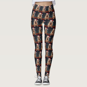 Shar Pei Dog in Schnee Weihnachten Leggings