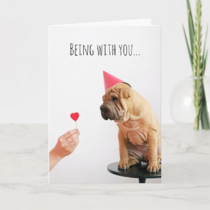 Shar Pei Dog Lover denkt an euch Freund Karte