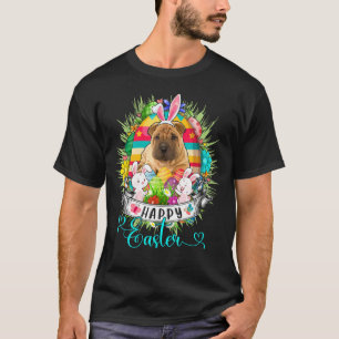 Shar Pei Dog Ostereier Basket Bunnies Happy E T-Shirt