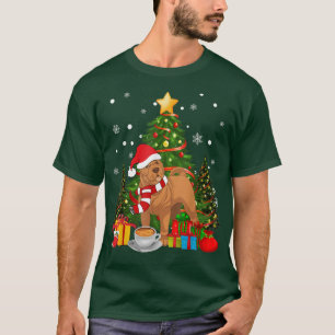 Shar Pei Dog Weihnachtsmannmütze Weihnachtskaffee T-Shirt