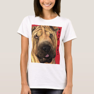 Shar-Pei-Farbblock T-Shirt