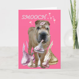 SHAR-PEI GIBT KÜSSE UND SMOOCHES FEIERTAGSKARTE