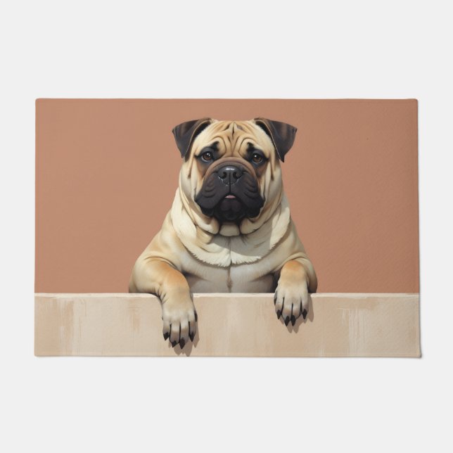 Shar-Pei Hund Fußmatte Kunst (Vorderseite)