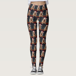Shar Pei Hund im Schnee Weihnachten Leggings