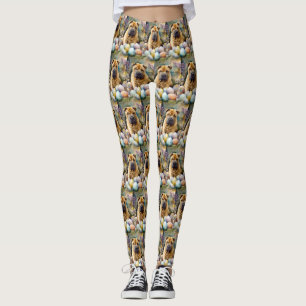 Shar Pei Hund mit Ostereiern Feiertag Leggings