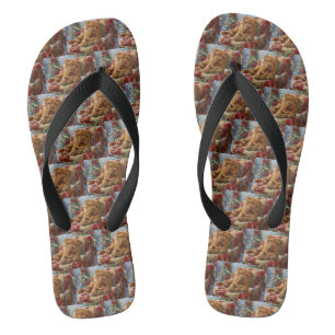 Shar-Pei-Hund Weihnachtsfestlich Flip Flops
