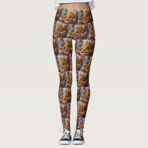 Shar-Pei-Hund Weihnachtsfestlich Leggings