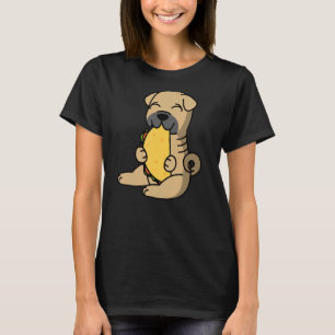 Shar Pei isst einen Taco Dog T-Shirt