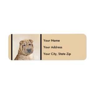 Shar Pei Malerei - niedliche ursprüngliche