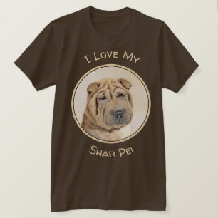 Shar Pei Painting - Niedliche Original Dog Art T-Shirt